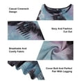 thumbnail image 4 of CASSIE LIZ Plus Size Women Summer Tie Dye Short Sleeve Crewneck Blouse Oversized Loose Fit Cutout Tunic Tops XL-5XL, 4 of 5