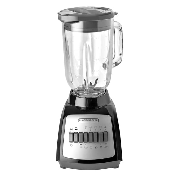 Licuadora Black & Decker BLBD210GB-MX DURAPRO 10 vel 550 watts jarra de vidrio negro