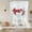 Red, variant on Valentine's Day Tie Up Curtains 45 Inches Long, Kitchen Window Curtains Over Sink, Red Love Gift Box Abstract Dots Stripes Small Window Curtains Shade Balloon Curtains Valances for Bedroom 34"x45"