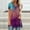 Purple, variant on Women Tie Dye VNeck Shirts Summer Vintage Tunic Tops Fashion Casual Swing Short Sleeve Shirts Blouse Soft Tee,Purple,XL