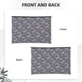 thumbnail image 2 of Zufioo Boho Style Sunflowers Design Print DuPont Paper Portable Toiletry Bag, 8.9x6.5 inch Zippered Hand-held Paper Cosmetic Bag Storage Tool Kit, 2 of 7