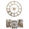 thumbnail image 4 of Large Metal Wall Clock 24" Cutout Decorative Analog Clocks for Living Room Steampunk Gold, 4 of 7