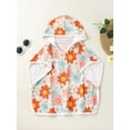 thumbnail image 2 of Toddler Baby Girl Hooded Beach Towels Infant Floral Swimsuit Cover up Summer Absorbent Quick Dry Beach Bath Poncho Towel Cloak, 2 of 7