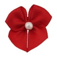 thumbnail image 6 of Offray Embellishment, Red 5/8 inch 2 Loop Bow with Pearl Accessory, 40 Count, 1 Package, Value Pack, 6 of 8