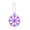 Purple, variant on Double Side Reflective Keychain Kids Safety Reflector Pendants Snowflake Shape Bag Pendant for Backpacks School Bag