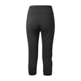 thumbnail image 7 of DGMIOCS Women Capris High Waist Yoga Pants Hollow Out Comfy Stretchy Seamless Leggings Workout Compression Capri Pants Black L, 7 of 7