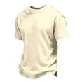 thumbnail image 3 of T-Shirts à Manches Courtes en Tricot pour Garçons, Col Rond Uni, Hauts d'Été Décontractés, 3-14 Ans, 3 of 5