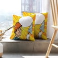 thumbnail image 6 of LALILO Throw Pillow Covers With Tool Smile Pop Art Retro Cushion Cover 18" x 18", 2 Pack, 6 of 6
