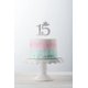 thumbnail image 5 of Decoración para tarta con diseño de corona de princesa de 15 quinceanera - Sweet 15th cumpleaños Party, Plateado, 1 XianweiShao 8390615133210, 5 of 5