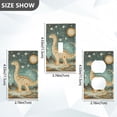 thumbnail image 7 of Yayeee Toggle Light Switch Wall Plate 1-Gang 4.5"x2.7" Home Decorative Outlet Cover, Dinosaur with Stars, 7 of 7