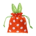 thumbnail image 2 of SeekLGT Bunny Cloth Drawstring Bag Reusable Bunny Theme Decorative Pouch For Easter Treat Bags Party Table Garden Decor 1 piece, 2 of 9