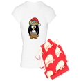 thumbnail image 1 of CafePress - Hawaiian Christmas Penguin Pajamas - Women's Light Pajamas, 1 of 1