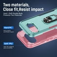 thumbnail image 5 of Case for Google Pixel 9A with Rugged Rotated Ring Holder Stand, Military Grade Heavy Duty Cover Support Magnetic Car Mount Shockproof Protective Case for Google Pixel 9A, Green/Pink, 5 of 10