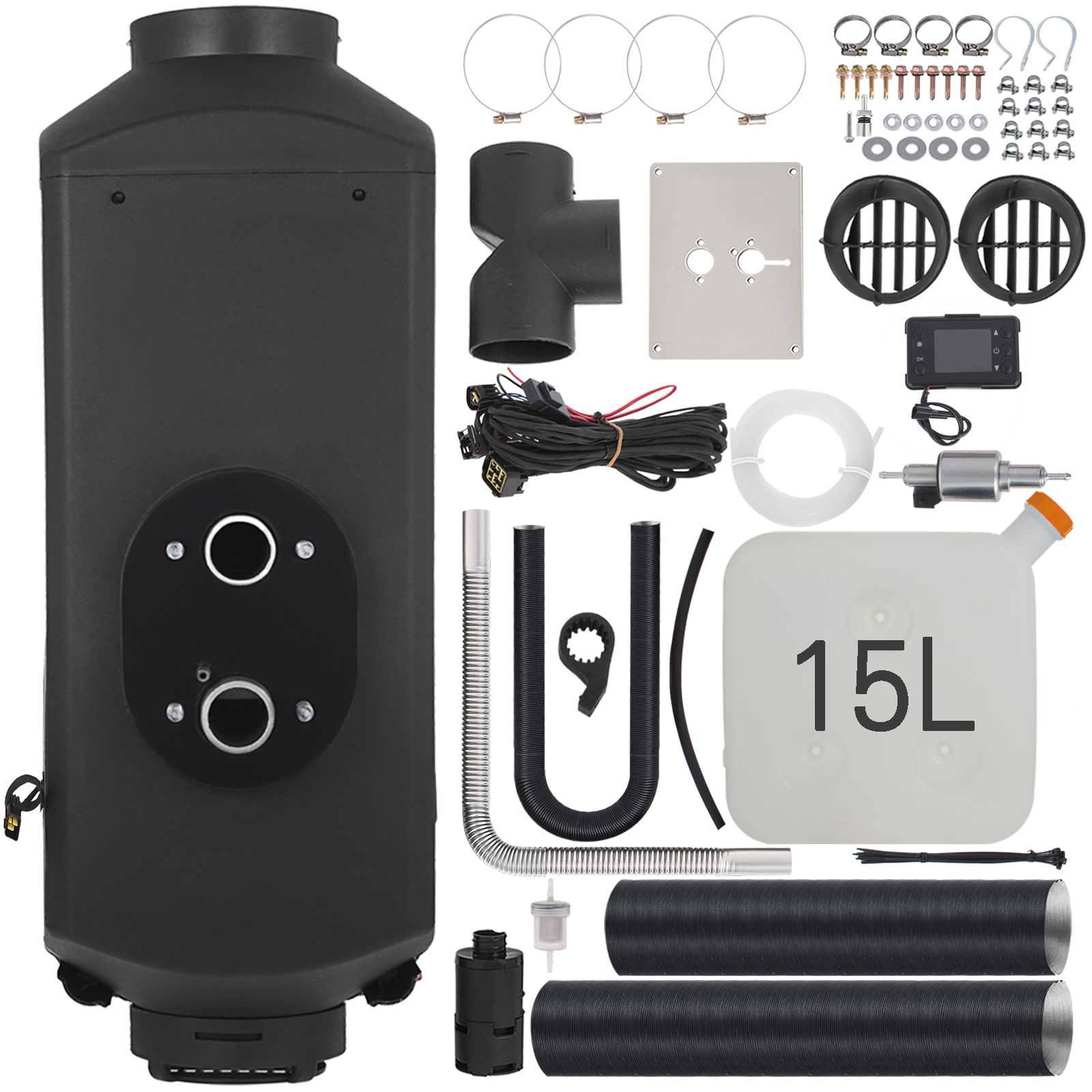 VEVOR Diesel Parking Heater 5kw 12v Diesel Heater with 15L tank and LCD