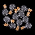 thumbnail image 2 of 10sets Small Round Flat Jars Vial Glass s Pendant Clear, 2 of 7