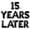 Black, variant on Letter Balloons - 15 YEARS LATER 16" Inch Alphabet Letters Foil Mylar Balloon 15th Anniversary Party Banner (White)