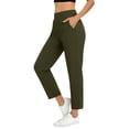 thumbnail image 6 of 7/8 Business Casual Pants for Women Dressy Casual Athletic High Waist Bottoms with Pockets Workout Exercise Pants, M, 6 of 9