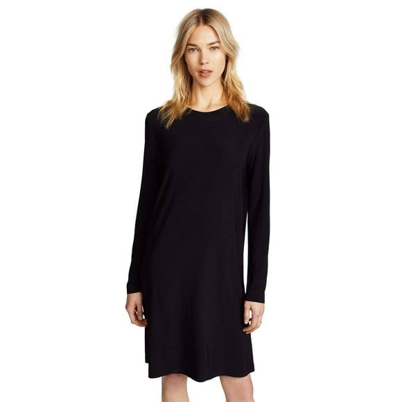 Norma Kamali Women's Kamali Kulture Go Crew Neck Dress, Black, M
