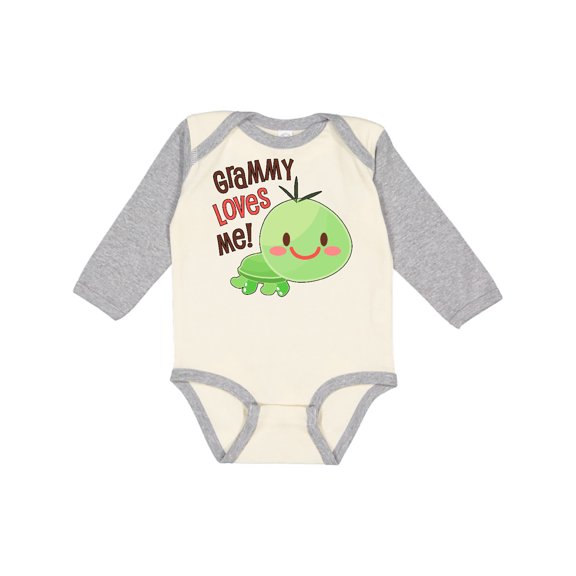 Inktastic Grammy Loves Me- Cute Turtle Boys or Girls Long Sleeve Baby Bodysuit