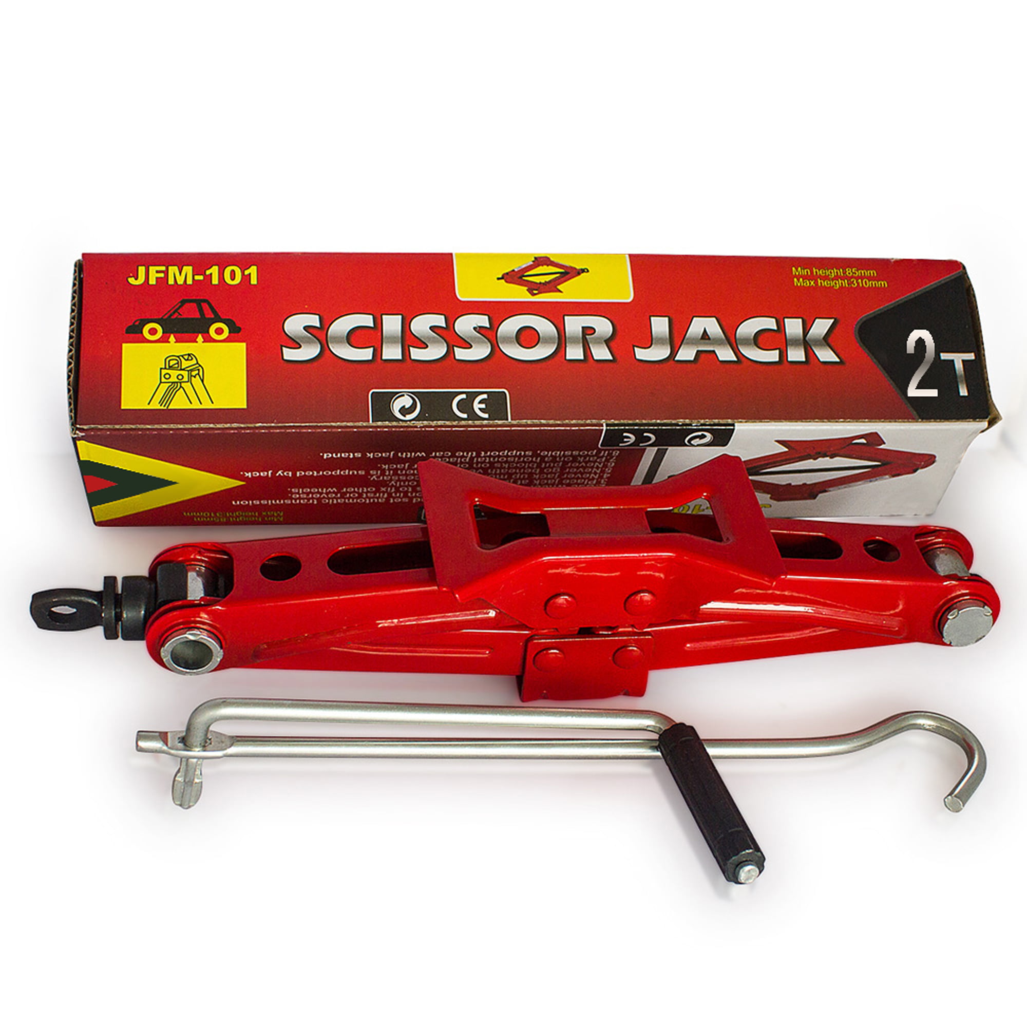 Scissor Jack Lift Wind Up For VAN Car Garage Home Emergency Speed Handle 2 Tonne 