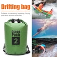 thumbnail image 1 of Bolsas A La Deriva Bolsa seca impermeable de 2 l para natación al aire libre, kayak de deriva, paquete de almacenamiento (verde), 1 of 4