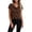 388#Brown, variant on Fashion Cowl Neck Tops for Women Dressy Casual Short Sleeve Shirts Summer Clothes Outfits Complexion 2XL