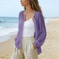 thumbnail image 6 of GZWYHT Womens Cotton Linen Shirts，Workout Tops Women's Summer tops Cotton Linen Sun Shirt Uv Protection Shirts For Women Hiking Shirts Retro Vacation Style Purple S, 6 of 9
