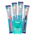 thumbnail image 1 of Cepillo de dientes Quantum Euro-Tech suave, paquete de 4 con hilo dental, 1 of 9