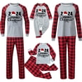 thumbnail image 4 of Pyjamas de Noël Assortis pour la Famille Noël 2024 Famille Noël Imprimé Manches Longues Chandail Décontracté Col Rond Chandail à Capuchon pour Femmes Pyjamas de Noël pour Femmes Noir Maman Taille:S, 4 of 5