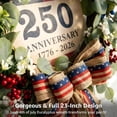 thumbnail image 3 of JEZWX 250th Anniversary Wreath 1776-2026 for Front Door, 18 Inch Patriotic Eucalyptus Wreath with Red White Blue Berries and Bow, USA Independence Day Decor, 3 of 9