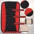 thumbnail image 4 of Wisewang Pu Leather Center Console Cover Comfortable And Wear-Resistant For Car Armrest Easy Installation Red, 4 of 6
