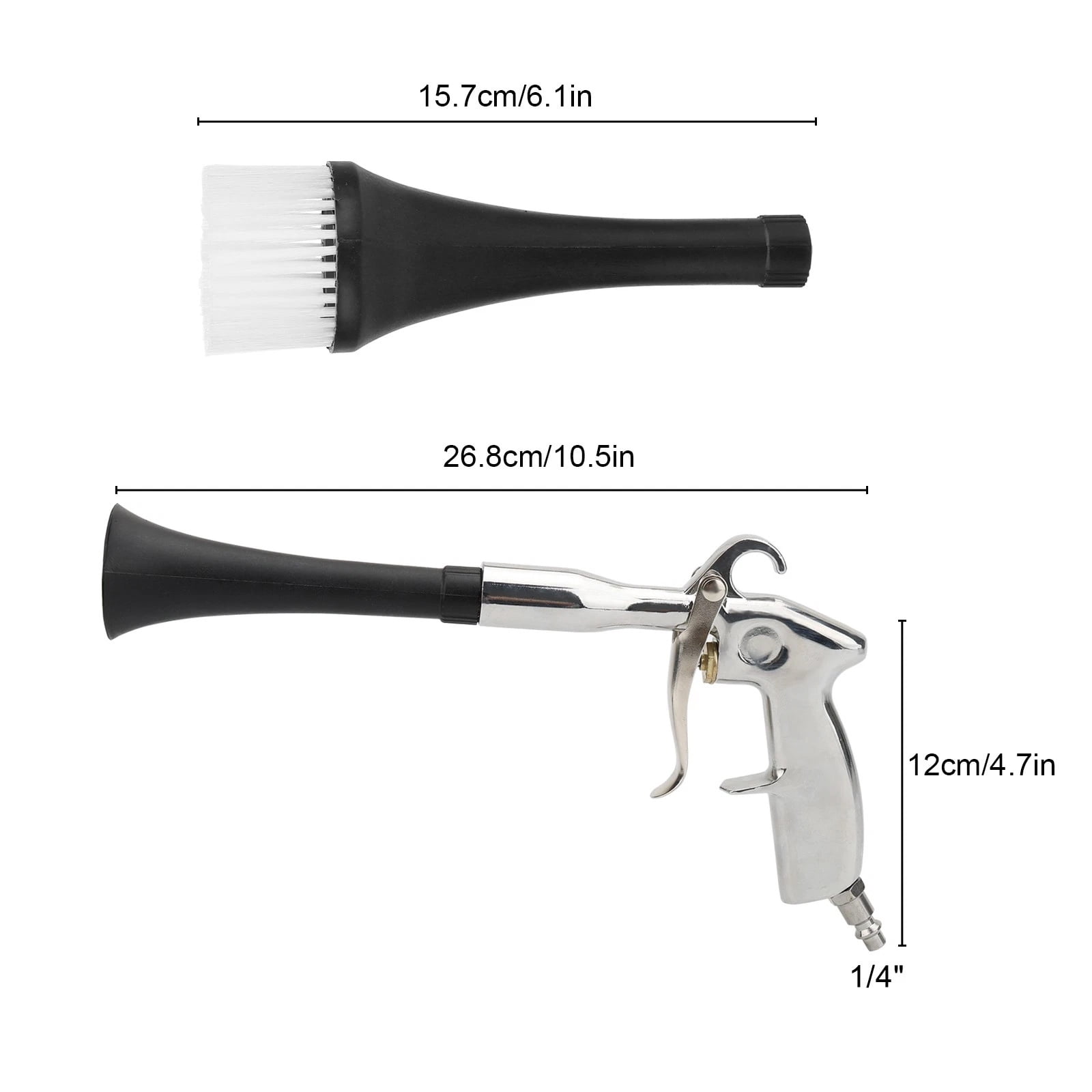 APPLAYERR 360° Rotating Tip Air Blow Gun Lightweight Structure For Auto Detailing Convertible Top Blanket Surface Care