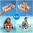 thumbnail image 4 of Hamaca para piscina Tiwisses 4 en 1 de Pool Floats con malla inferior, paquete de 2, 4 of 7