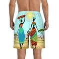 thumbnail image 3 of Naloa African Women Men's Beach Shorts, Surfing shorts, Swim trunks, Quick Dry Swim Trunks for Surfing Beach Fun - Small, 3 of 9