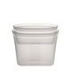 thumbnail image 1 of Juego de 2 bolsas de silicona gris con cierre de cremallera para almacenar alimentos, 1 of 6
