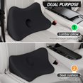 thumbnail image 2 of Almohada de apoyo lumbar Benazcap para silla de coche y oficina, color negro, 2 of 7