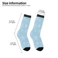 thumbnail image 2 of Rocae Snowflake Snowing for Girls Boys Crew Socks,Children's Socks, Kids Socks, Toddler Socks: Daily Wear with Kids School Uniform, 2 of 5