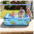 thumbnail image 2 of Portable Inflatable Pool, Adult Size Structure – Large Outdoor Basin, Reinforced PVC Material | Fast Inflate System, Foldable Space Saving Design for Backyard Summer Cooling Use(Q), 2 of 8