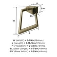 thumbnail image 6 of Amerock Blackrock Golden Champagne Closed Towel Ring, 6 of 8