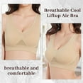 thumbnail image 6 of EFINNY Breathable Cool Liftup Air Bra,Padded Sports Bra for Women,Womens Underwear Breathable Large Size Snug Bras No Steel Ring, 6 of 8