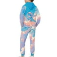 thumbnail image 2 of Uorisanigo 2 Pack Graphic Printed Long Sleeve Pullover Floral Baby Dragon Hoodie Sweatshirt and Sweatpants Outfit Set of 2, Fall Winter Clothing Set for Boys Girls, 2 of 7