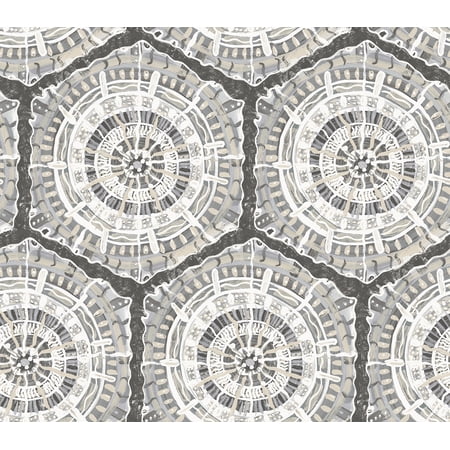 LiLi WhittWhitt Charcoal Harmony Peel & Stick Wallpaper