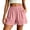 Shorts-Pinks, variant on Shorts Women Denim New Summer Loose Shorts for Women Fashion Ruffle Elastic Waist Casual Shorts with Pocket Wide Leg Daily Versatile Shorts Green-a M