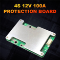 thumbnail image 2 of 5X 4S 12V 100A LiFePO4 Lithium Battery Protection Board with Power Battery Balance/Enhance PCB Protection Board,5 x Protection Board 5 x Cable,silver & green, 2 of 8