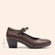 thumbnail image 2 of Zapatos Mary Jane DREAM PAIRS marrones con tacones bajos y gruesos talla 6.5, 2 of 8