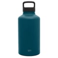 thumbnail image 2 of Simple Modern 64 Oz. Summit Water Bottle - Large Stainless Steel Half Gallon Flask with 2 Lids - Wide Mouth Double Wall Vacuum Insulated blue Leakproof -Riptide, 2 of 7