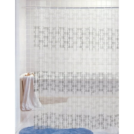 J & M Home Fashions Print Shower Curtain Graphics