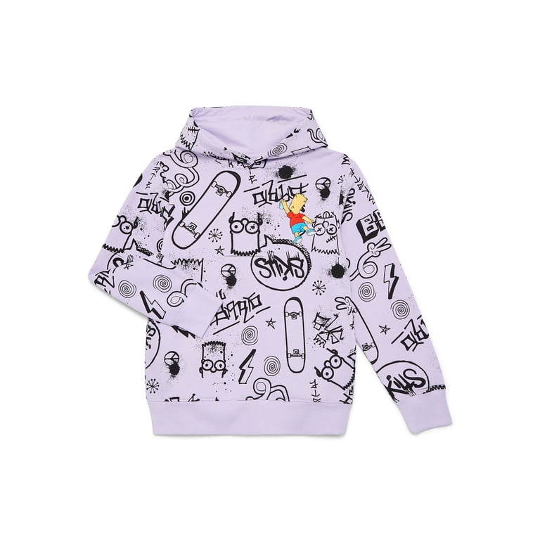 The Simpsons Boys Bart Graffiti Graphic Hoodie photo 5