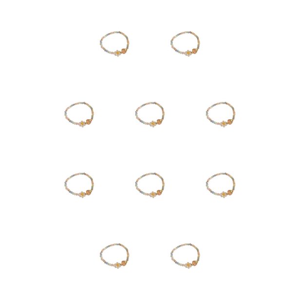Brazalete estético con cuentas de cristal sweethay Azul Púrpura