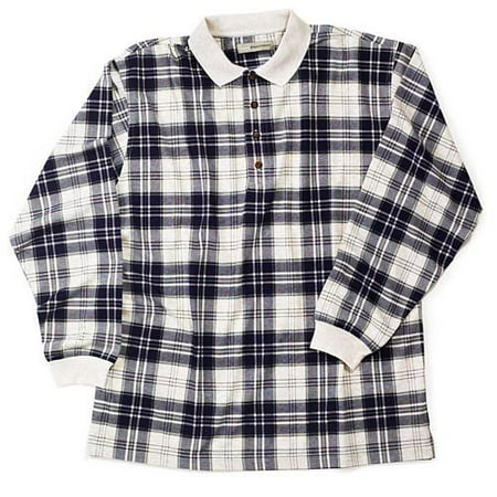 Basic Equipment Long Sleeve Plaid Polo